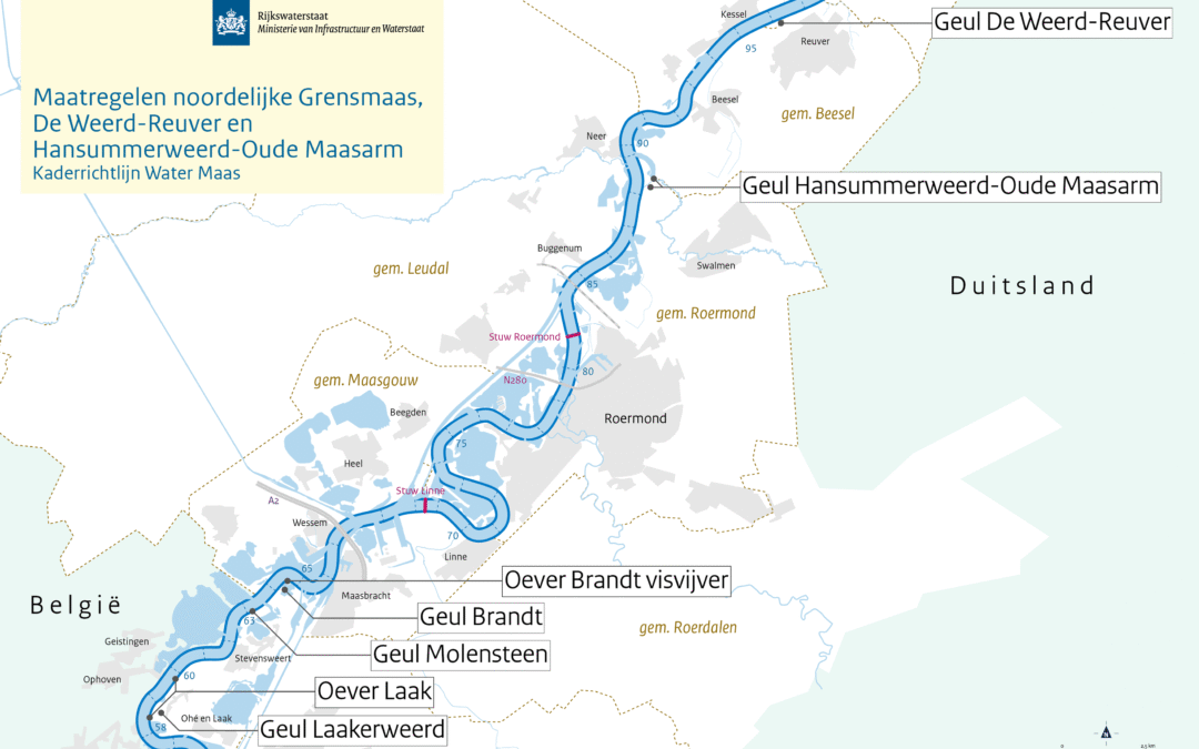 Definitief plan vastgesteld voor natuurvriendelijke Maasoevers en geulen tussen Ohé en Laak en Stevensweert