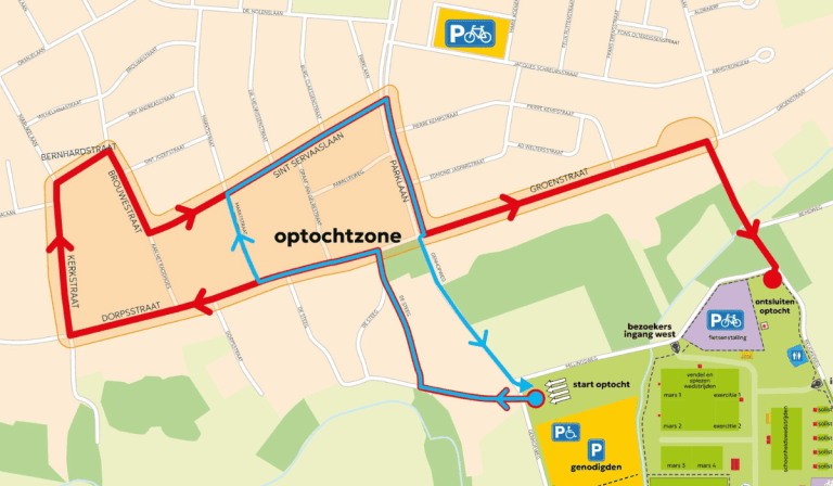Verkeer en bereikbaarheid tijdens het OLS in Melick