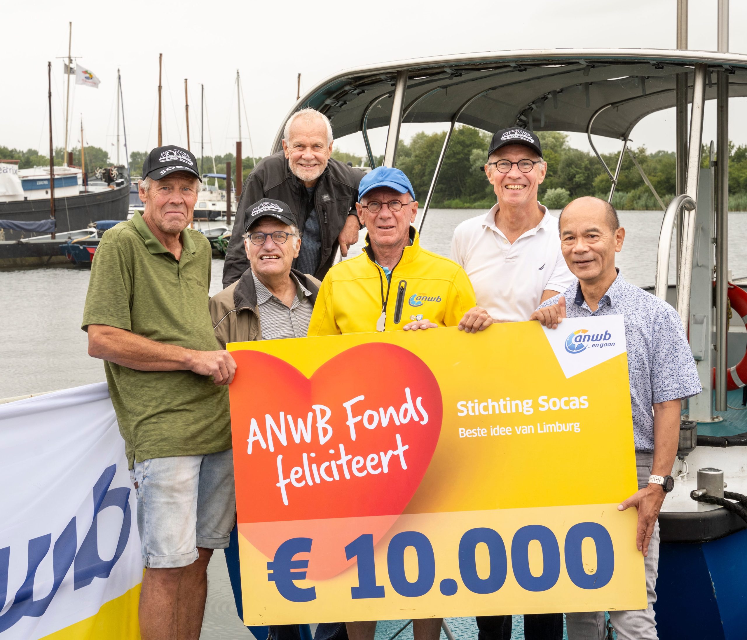Stichting Socas uitgeroepen tot provinciale winnaar met project ‘elektrificatie van de nieuwe boot voor mensen met een beperking’
